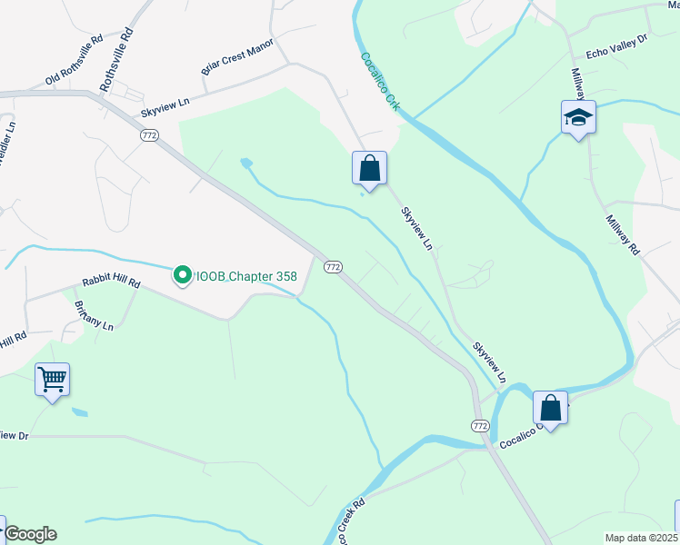 map of restaurants, bars, coffee shops, grocery stores, and more near 1507 East Newport Road in Lititz