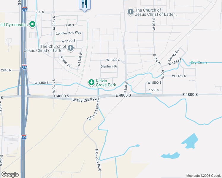 map of restaurants, bars, coffee shops, grocery stores, and more near 1459 Archmore Loop in Springville