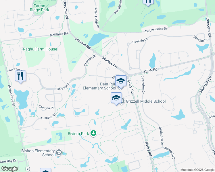 map of restaurants, bars, coffee shops, grocery stores, and more near 8766 Sunart Court South in Dublin