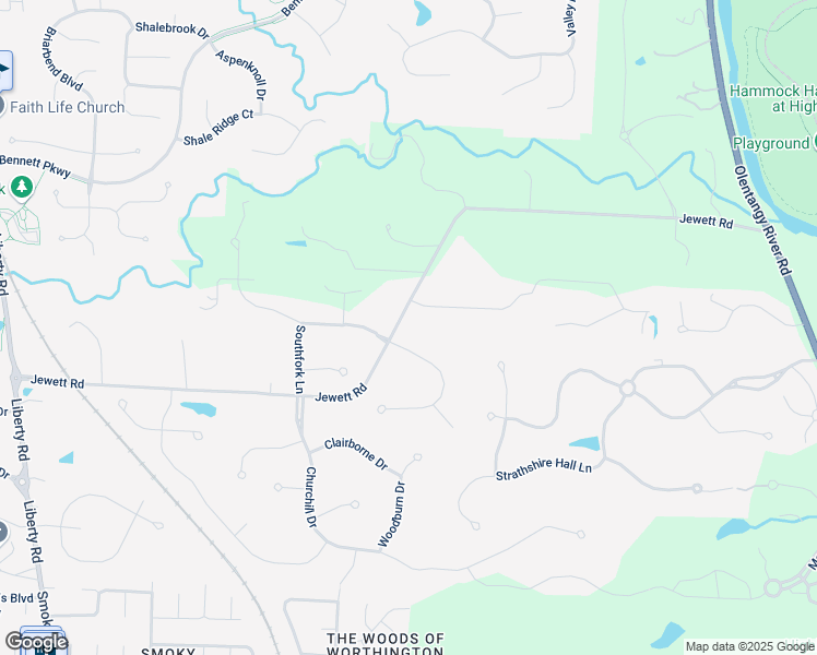 map of restaurants, bars, coffee shops, grocery stores, and more near 2211 Jewett Road in Powell