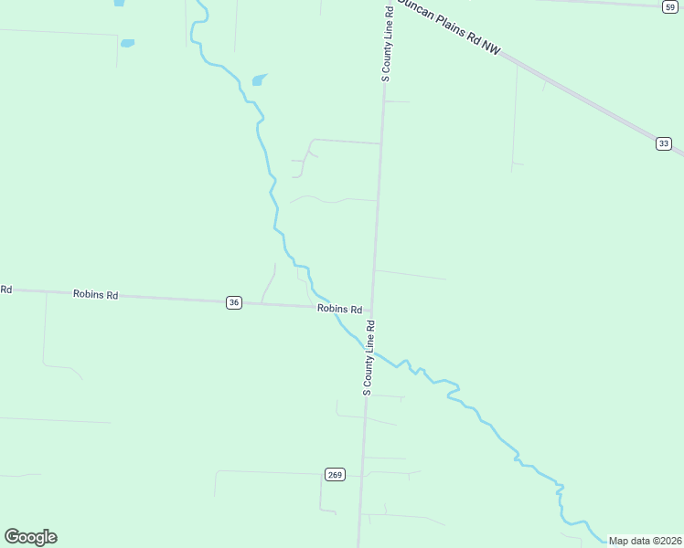 map of restaurants, bars, coffee shops, grocery stores, and more near 15777 Robins Road in Johnstown