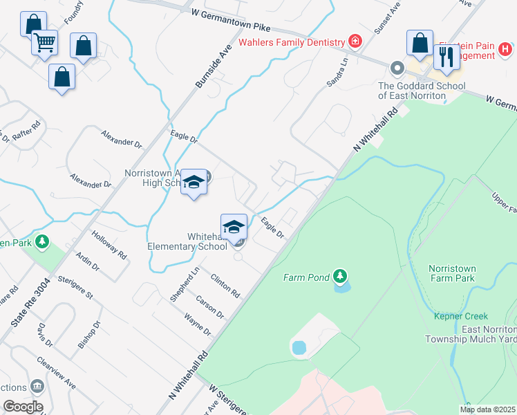 map of restaurants, bars, coffee shops, grocery stores, and more near 420 Sweet Bay Lane in Eagleville