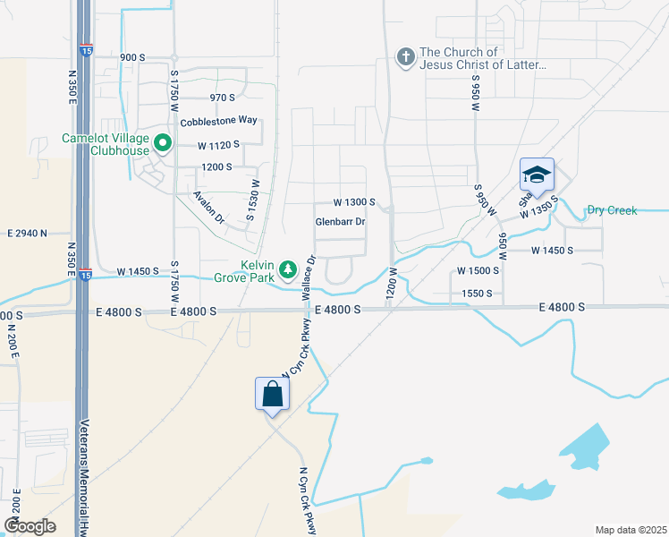 map of restaurants, bars, coffee shops, grocery stores, and more near 1459 Archmore Loop in Springville