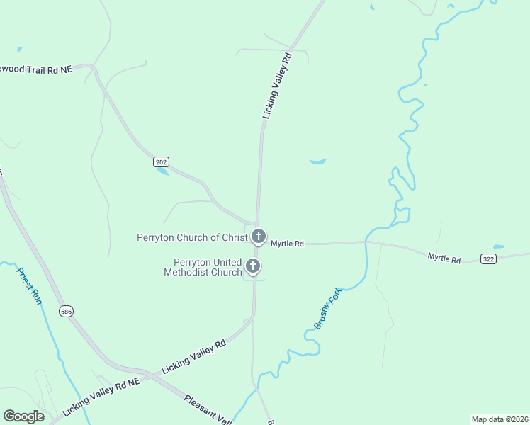 map of restaurants, bars, coffee shops, grocery stores, and more near 6274 Licking Valley Road in Frazeysburg