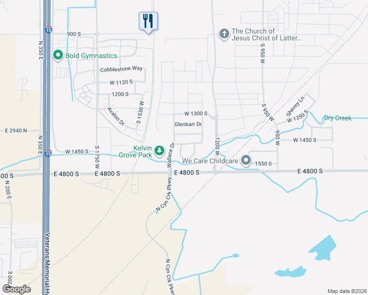 map of restaurants, bars, coffee shops, grocery stores, and more near 1459 Archmore Loop in Springville