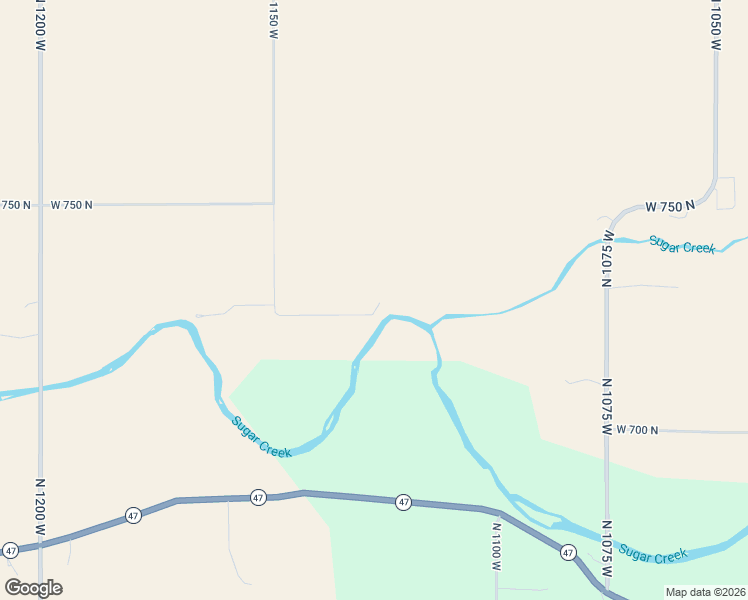 map of restaurants, bars, coffee shops, grocery stores, and more near 7257 North 1150 West in Colfax