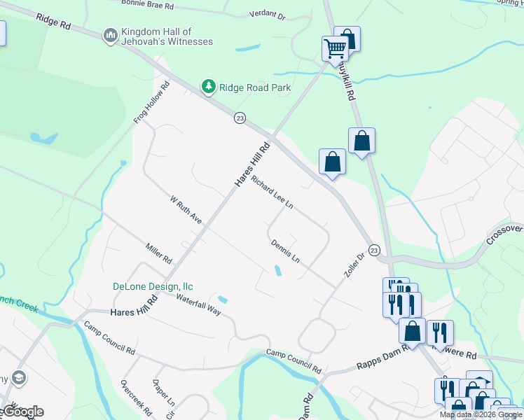 map of restaurants, bars, coffee shops, grocery stores, and more near 5 Thoroughbred Drive in Phoenixville