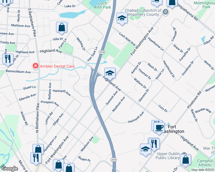 map of restaurants, bars, coffee shops, grocery stores, and more near 540 Fort Washington Avenue in Fort Washington