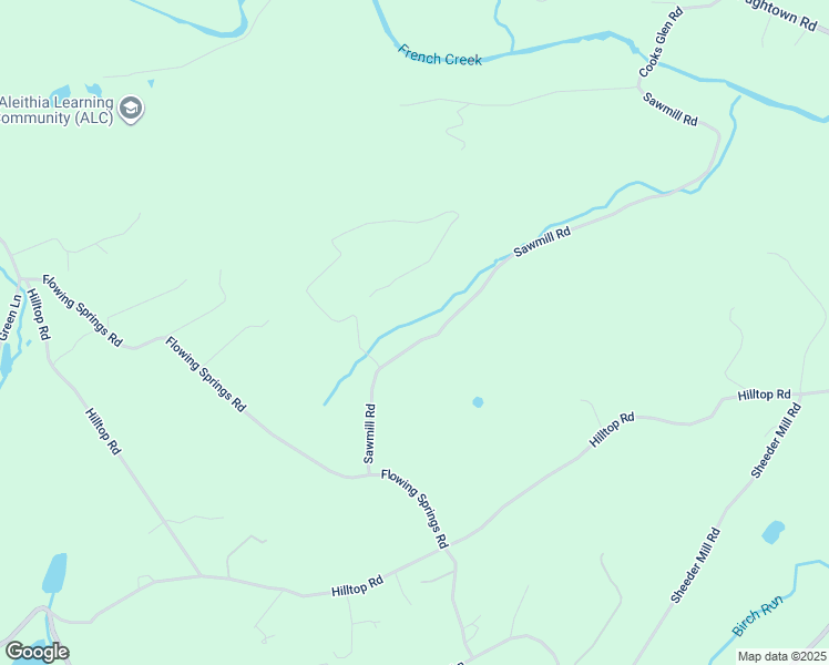 map of restaurants, bars, coffee shops, grocery stores, and more near 1672 Sawmill Road in Spring City