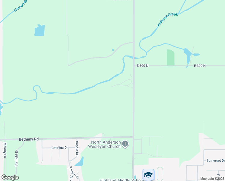 map of restaurants, bars, coffee shops, grocery stores, and more near 2867 North Cord 200 in Madison County