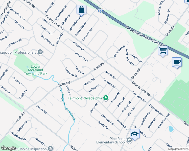 map of restaurants, bars, coffee shops, grocery stores, and more near 537 Alexander Road in Montgomery County