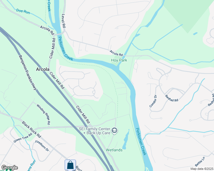 map of restaurants, bars, coffee shops, grocery stores, and more near in Royersford