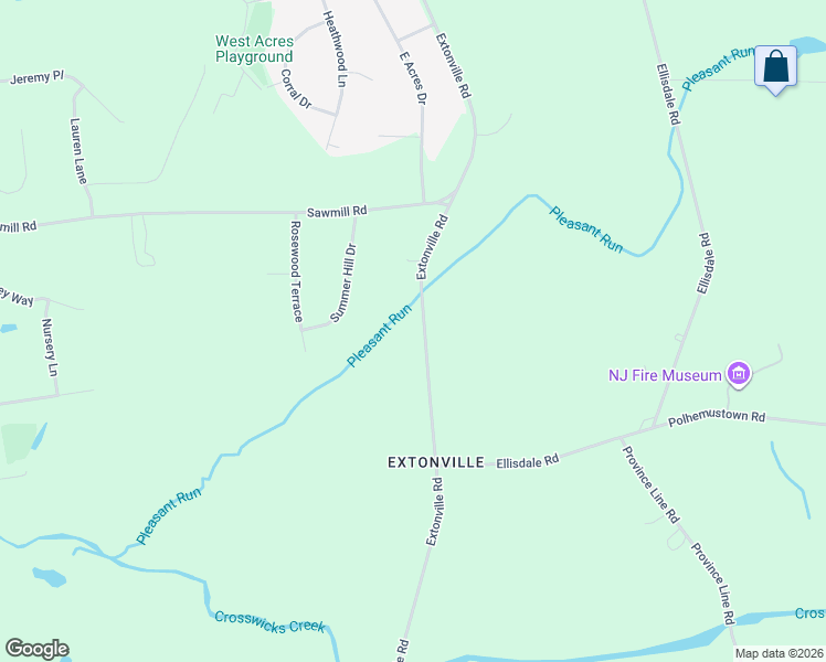 map of restaurants, bars, coffee shops, grocery stores, and more near 282 Extonville Road in Allentown