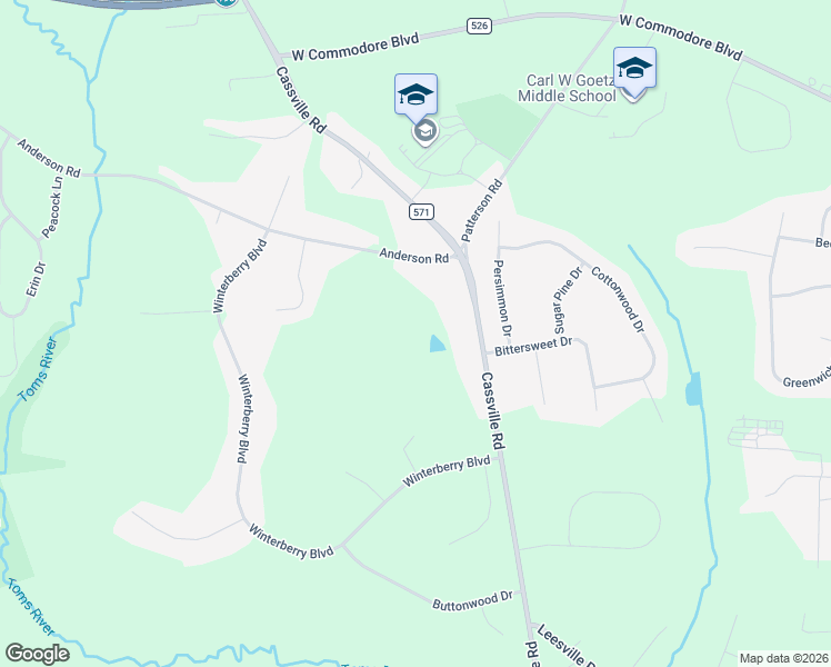 map of restaurants, bars, coffee shops, grocery stores, and more near 683 Anderson Road in Jackson Township