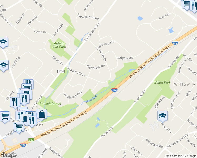 map of restaurants, bars, coffee shops, grocery stores, and more near 1840 Beacon Hill Dr in Montgomery