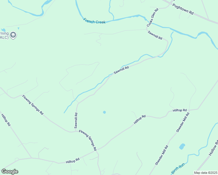 map of restaurants, bars, coffee shops, grocery stores, and more near 1728 Sawmill Road in Spring City