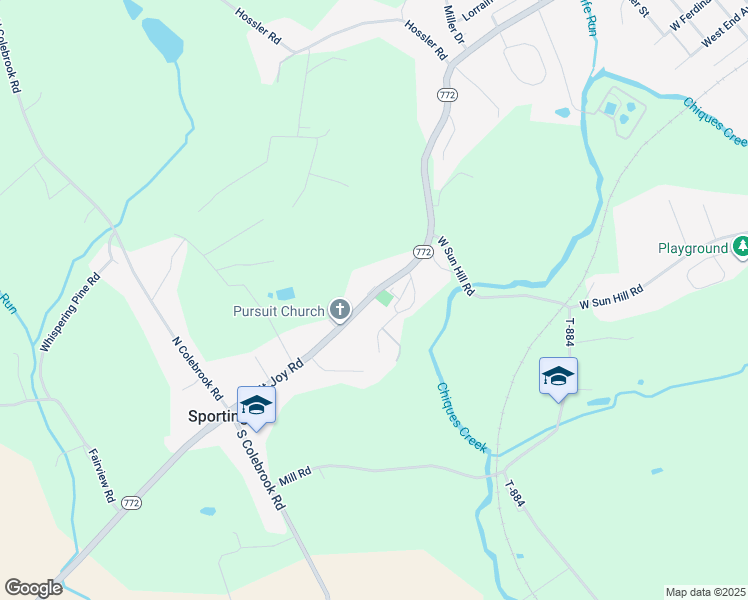 map of restaurants, bars, coffee shops, grocery stores, and more near 1011 Mount Joy Road in Manheim