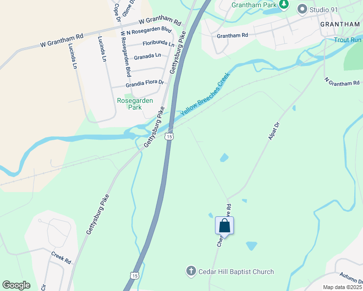 map of restaurants, bars, coffee shops, grocery stores, and more near 20 Chestnut Grove Road in Dillsburg