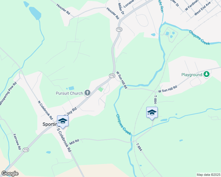 map of restaurants, bars, coffee shops, grocery stores, and more near 4 Crystal Drive in Manheim