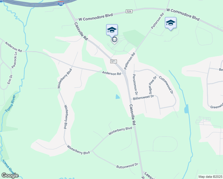 map of restaurants, bars, coffee shops, grocery stores, and more near 683 Anderson Road in Jackson Township