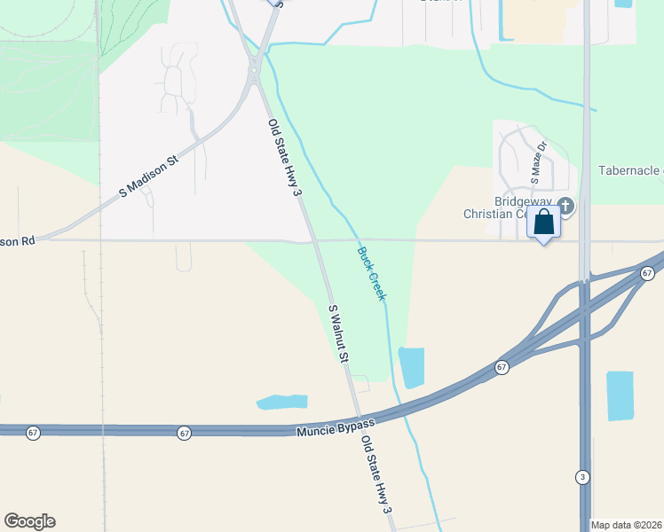 map of restaurants, bars, coffee shops, grocery stores, and more near 5000 South Walnut Street in Muncie