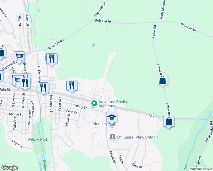 map of restaurants, bars, coffee shops, grocery stores, and more near 138 Rosewood Avenue in Mount Pleasant