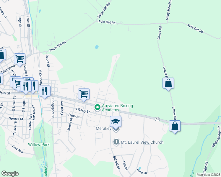 map of restaurants, bars, coffee shops, grocery stores, and more near 138 Rosewood Avenue in Mount Pleasant