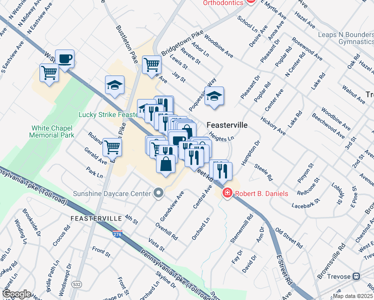 map of restaurants, bars, coffee shops, grocery stores, and more near in Bristol