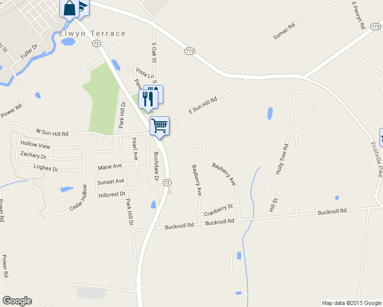 map of restaurants, bars, coffee shops, grocery stores, and more near 6280 Bayberry Avenue in Manheim