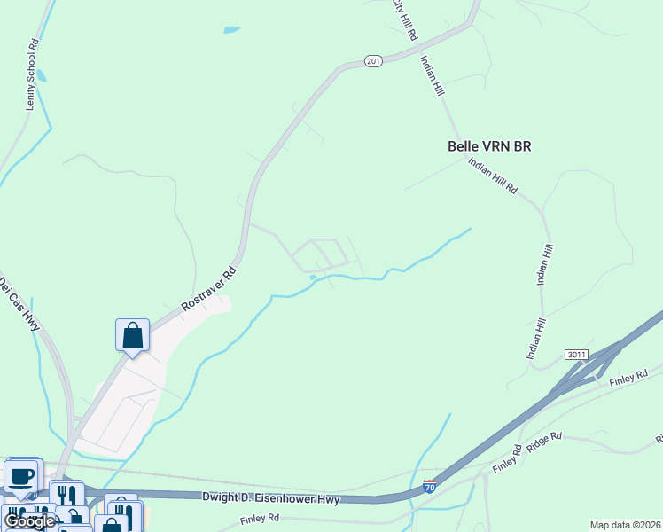 map of restaurants, bars, coffee shops, grocery stores, and more near 239 Albee Drive in Belle Vernon