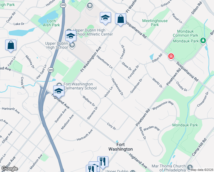 map of restaurants, bars, coffee shops, grocery stores, and more near 1228 Nash Drive in Fort Washington