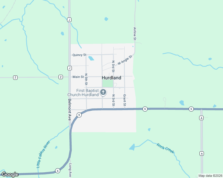 map of restaurants, bars, coffee shops, grocery stores, and more near 301-399 State Street in Hurdland