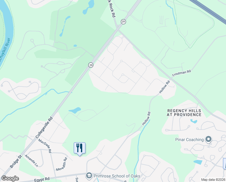 map of restaurants, bars, coffee shops, grocery stores, and more near 16 Goldman Drive in Phoenixville