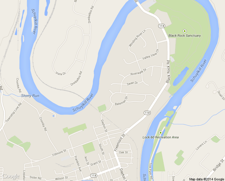 map of restaurants, bars, coffee shops, grocery stores, and more near 3003 Milton's Court in Phoenixville
