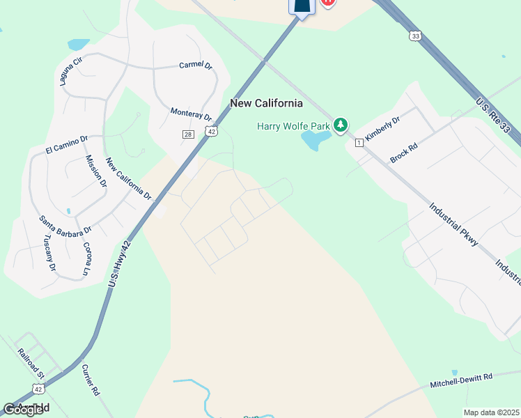 map of restaurants, bars, coffee shops, grocery stores, and more near 9758 U.S. 42 in Plain City