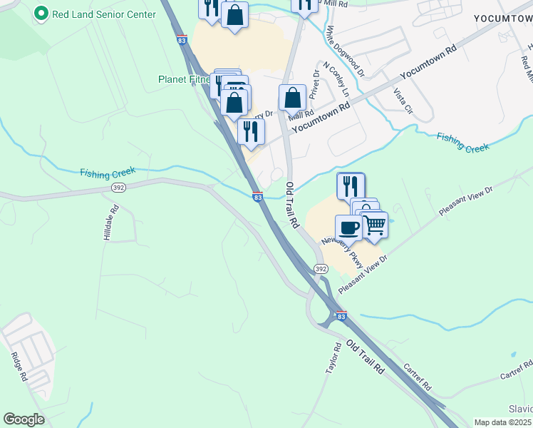 map of restaurants, bars, coffee shops, grocery stores, and more near in Goldsboro
