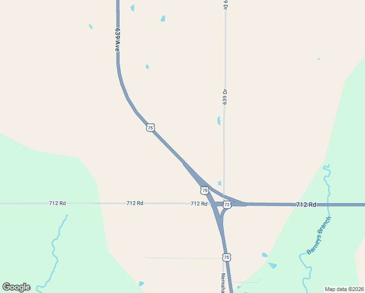 map of restaurants, bars, coffee shops, grocery stores, and more near U.S. 75 in Dawson