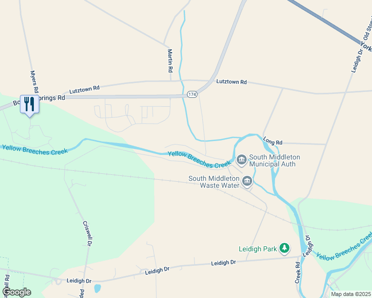 map of restaurants, bars, coffee shops, grocery stores, and more near 1467 Cockleys Meadow Drive in Boiling Springs