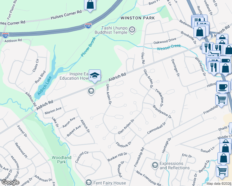 map of restaurants, bars, coffee shops, grocery stores, and more near 7 Cobblestone Court in Howell