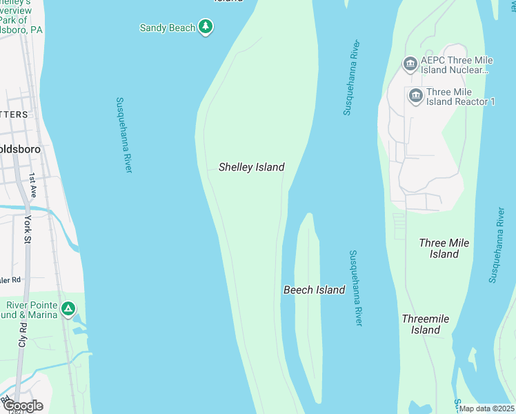 map of restaurants, bars, coffee shops, grocery stores, and more near 17 Shelly Island in Middletown