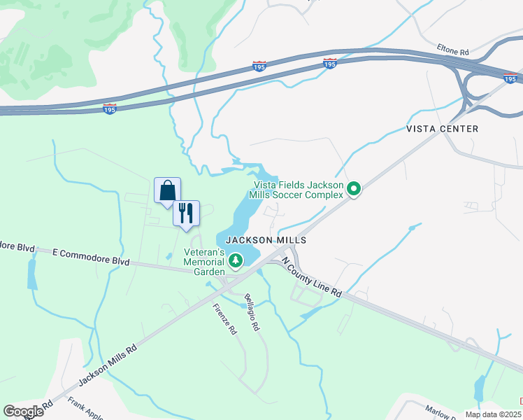 map of restaurants, bars, coffee shops, grocery stores, and more near 578 Dublin Road in Jackson Township