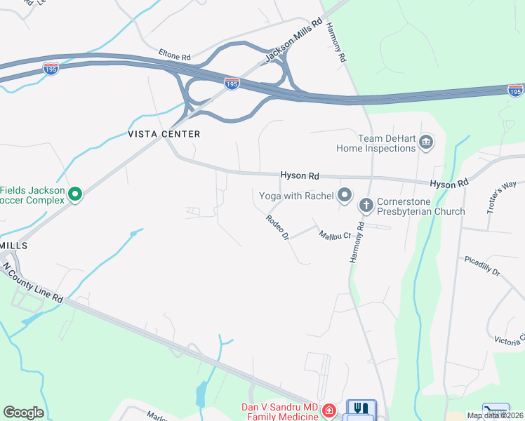 map of restaurants, bars, coffee shops, grocery stores, and more near 1 Beverly Court in Jackson Township