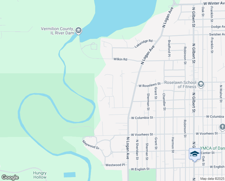 map of restaurants, bars, coffee shops, grocery stores, and more near Myrtle Drive in Danville