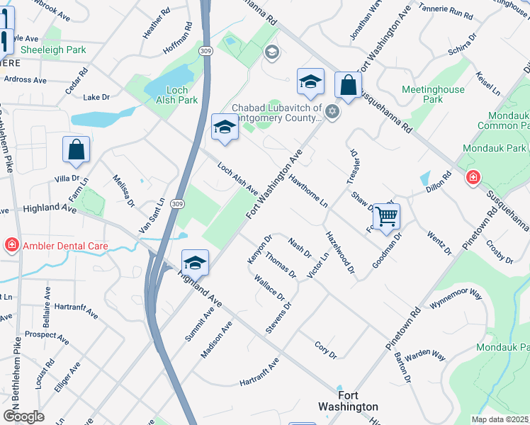 map of restaurants, bars, coffee shops, grocery stores, and more near 1185 Fort Washington Avenue in Fort Washington