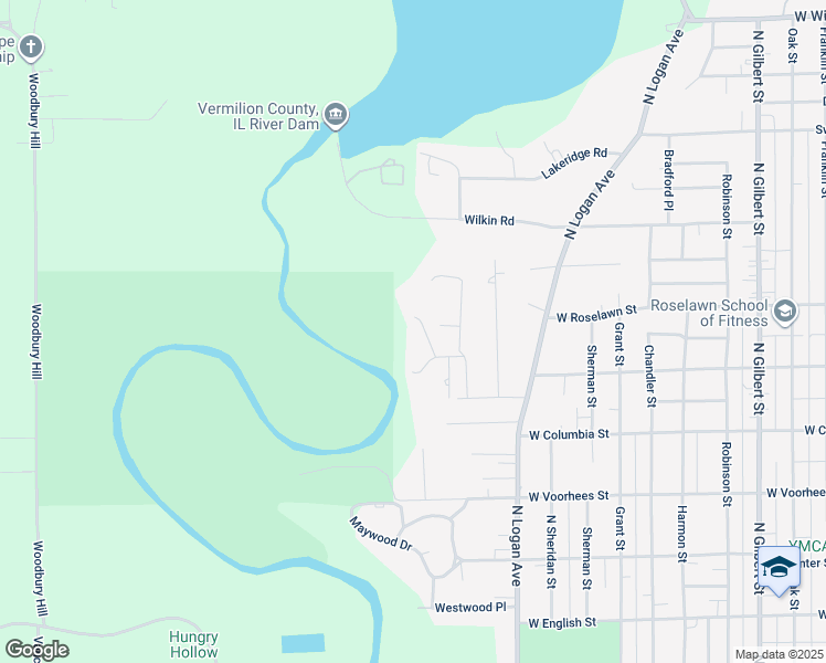 map of restaurants, bars, coffee shops, grocery stores, and more near 1506 Rivercrest Road in Danville
