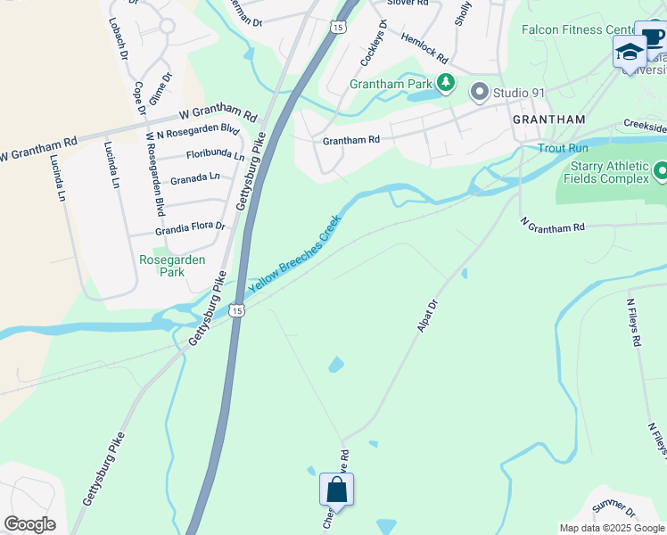 map of restaurants, bars, coffee shops, grocery stores, and more near 14 Jennifer Lane in Dillsburg