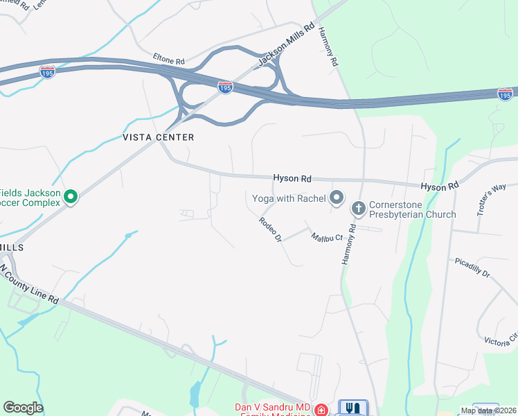 map of restaurants, bars, coffee shops, grocery stores, and more near 1 Beverly Court in Jackson Township