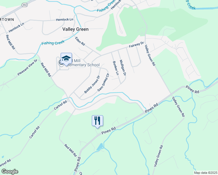 map of restaurants, bars, coffee shops, grocery stores, and more near 145 Mulligan Drive in Goldsboro