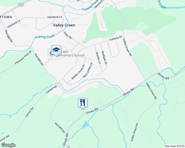 map of restaurants, bars, coffee shops, grocery stores, and more near 145 Mulligan Drive in Goldsboro