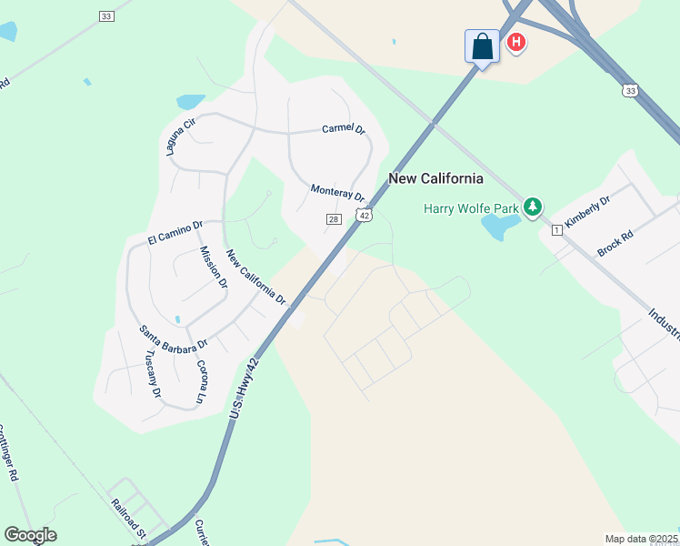 map of restaurants, bars, coffee shops, grocery stores, and more near 9758 U.S. 42 in Plain City
